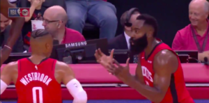 NBA – La raison derrière la grosse discussion entre Russell Westbrook et James Harden