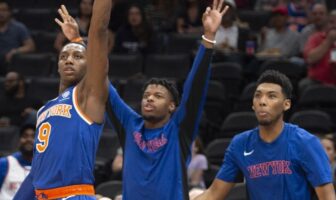 NBA – L’invité spécial à l’entraînement des Knicks