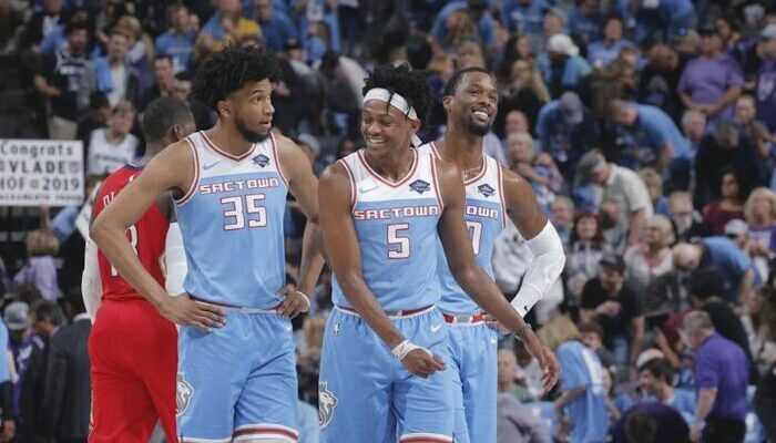 De'Aaron Fox, Marvin Bagley et Harrison Barnes