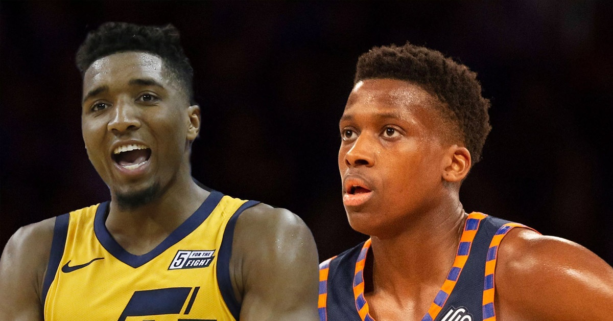 Donovan Mitchell et Frank Ntilikina