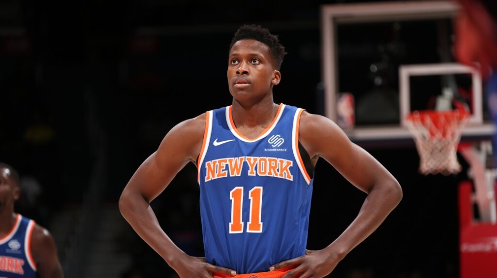 Frank Ntilikina avec les New York Knicks