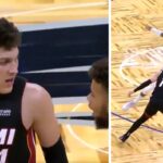 NBA – Tyler Herro mis au sol durant le match, il répond en patron