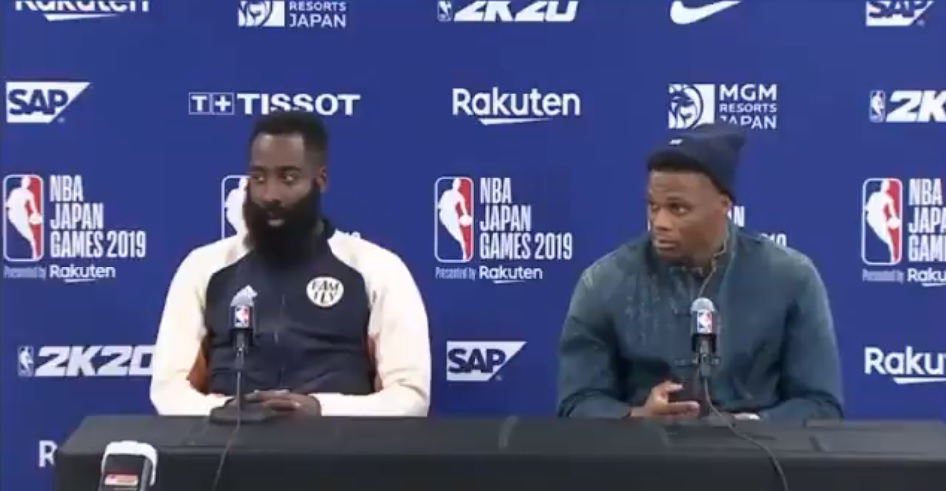 James Harden Russell Westbrook