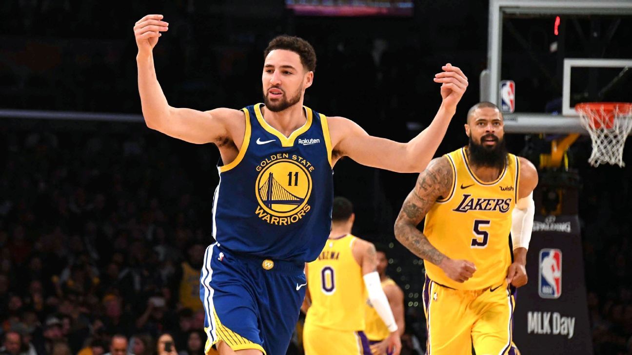 Klay Thompson face aux Lakers