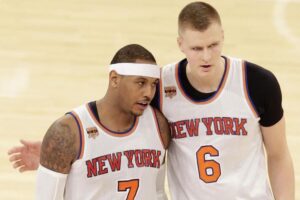 NBA – Kristaps Porzingis évoque un éventuel retour de Melo dans la ligue