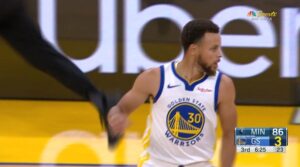 NBA – Steph Curry prend totalement feu contre les Wolves !