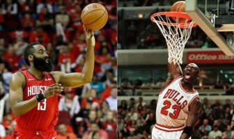 NBA – Michael Jordan parle de Harden qui pourrait battre son record James Harden dépasse Michael Jordan sur un record de scoring, il balaye