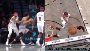 NBA – Les arbitres gâchent le « circus shot » de l’année pour Jarrett Allen