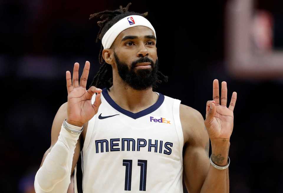 Mike Conley lors d'un match avec les Memphis Grizzlies