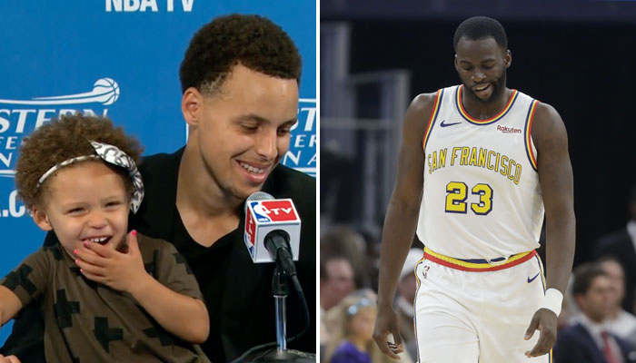 Ryley Curry, Stephen Curry et Draymond Green