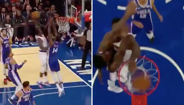 Le poster de Julius Randle sur Norvel Pelle