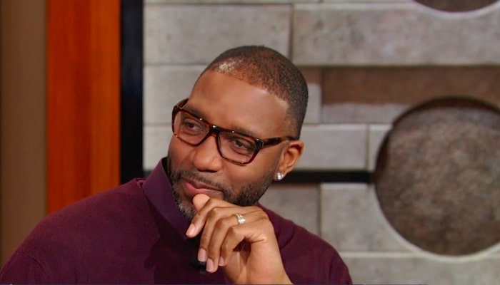 Tracy McGrady sur le plateau de The Jump