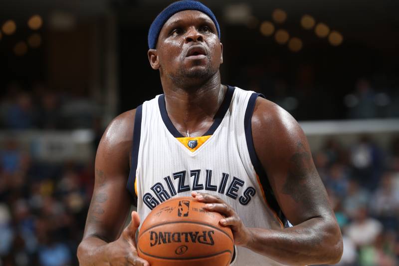 Zach Randolph sur la ligne des lancers-francs