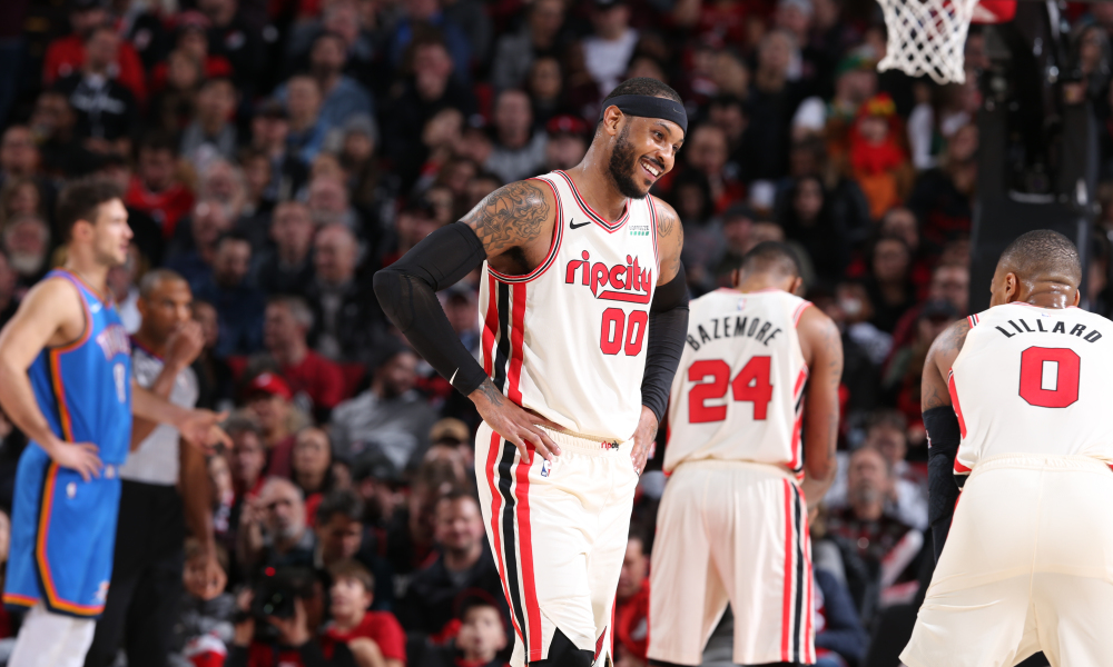 Carmelo Anthony échange avec Damian Lillard