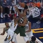 NBA – La tentative de poster ratée de Donovan Mitchell sur Giannis