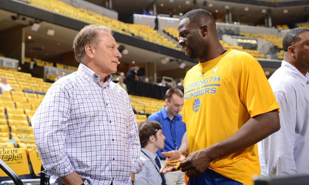 Tom Izzo et Draymond Green des Warriors