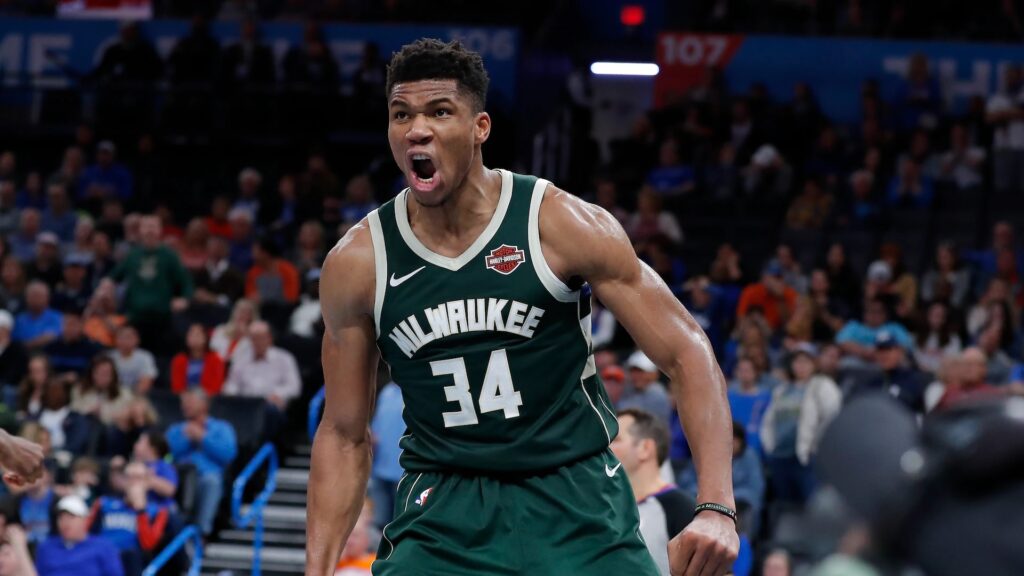 Giannis Antetokounmpo sous le maillot des Bucks