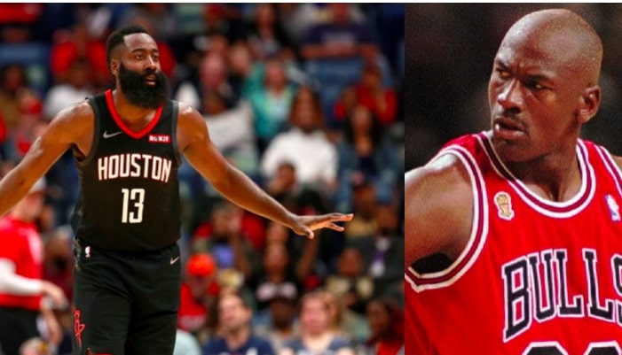 James Harden et Michael Jordan