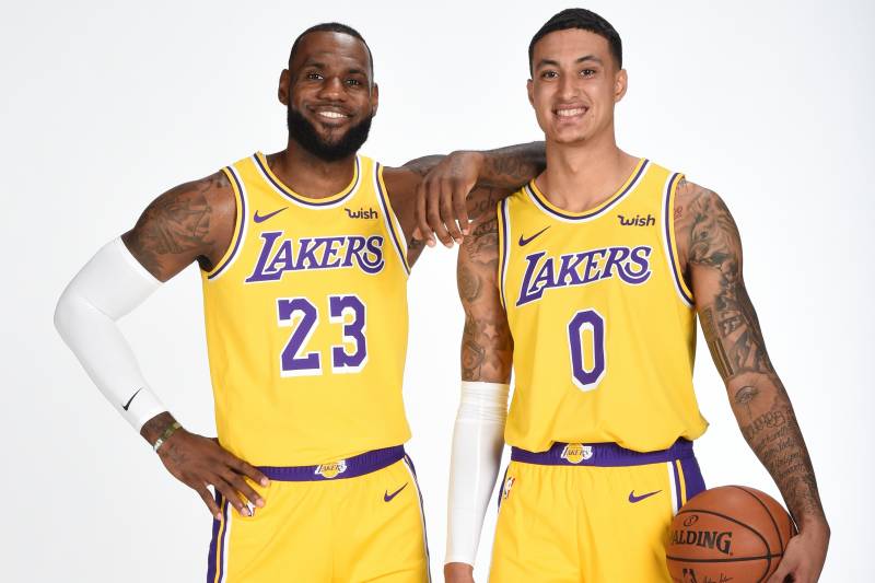 Kyle Kuzma voit 4 Hall of Famers aux Lakers