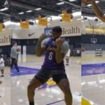 NBA – LeBron James comme un enfant à l’entraînement des Lakers