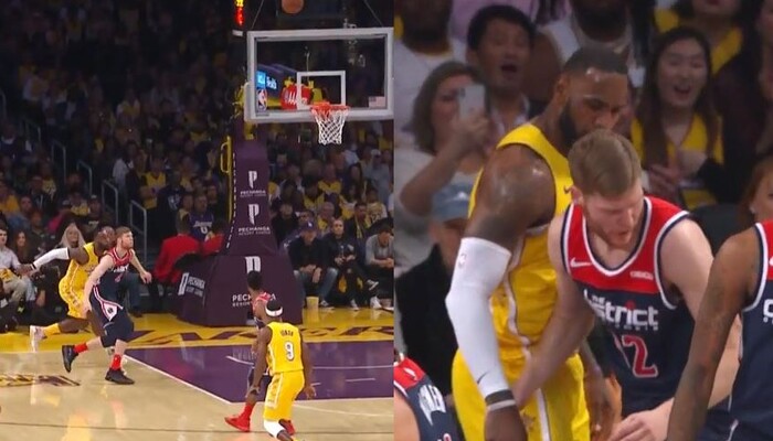 LeBron James en alley-oop poster