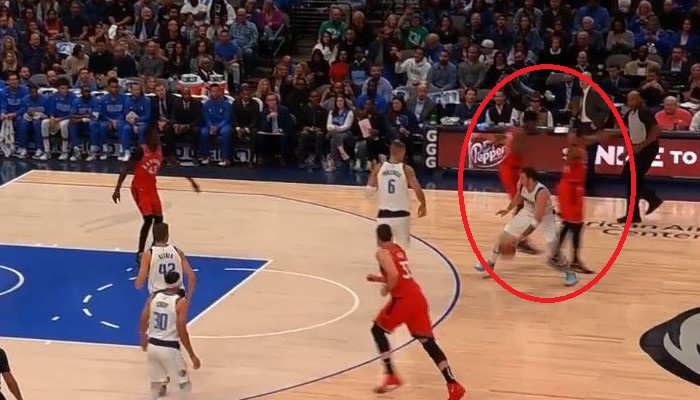 Luka Doncic met deux joueurs dans le vent... en totale synchronisation