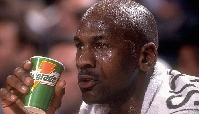 Michael Jordan bières match alcool