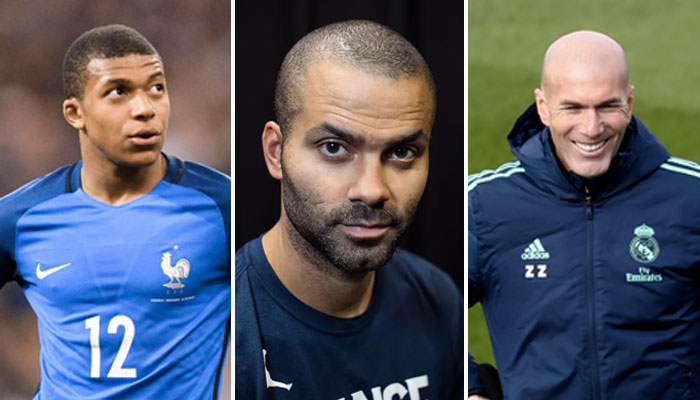 Tony Parker Zinedine Zidane Kylian Mbappe