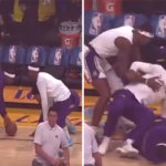 NBA – Quand les Lakers improvisent un petit foot avant le match