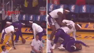 NBA – Quand les Lakers improvisent un petit foot avant le match