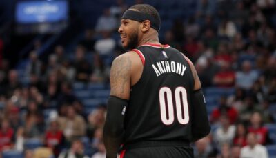 NBA – Carmelo Anthony touché dans la victoire des Blazers