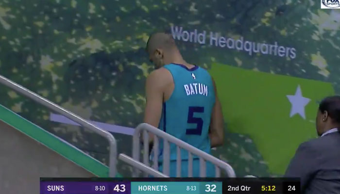 Nicolas Batum sort sur blessure avec les Charlotte Hornets