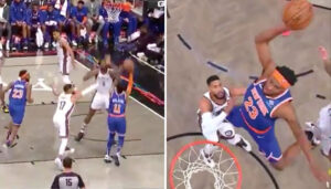 NBA – Frank Ntilikina envoie Mitchell Robinson sur orbite pour un alley-oop violent !