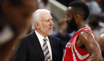NBA – Gregg Popovich recadre les Rockets James Harden et Gregg Popovich
