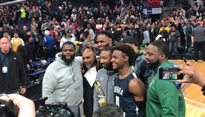 NBA/High School - Bronny James devient MVP devant un LeBron excité !