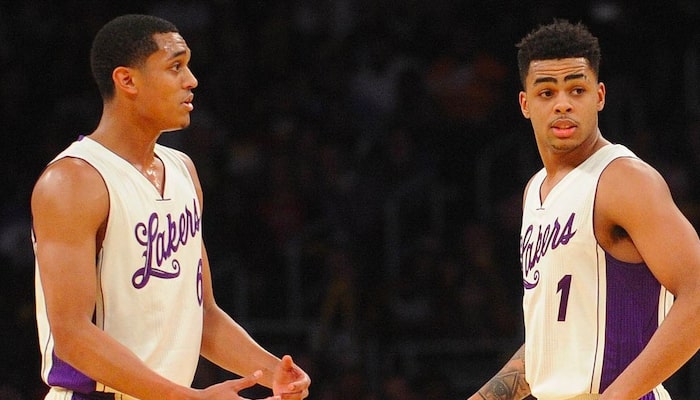 Jordan Clarkson et D'Angelo Russell