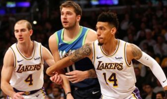 NBA – Danny Green explique pourquoi la défense des Lakers est si tonitruante Danny Green protège un rebond face à Luka Doncic