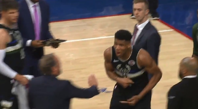 Giannis angry