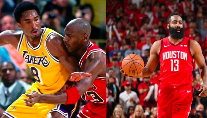 Michael Jordan, Kobe Bryant et James Harden