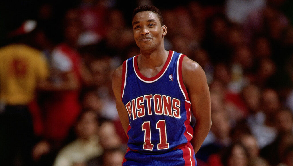 Isiah Thomas sous le maillot des Pistons