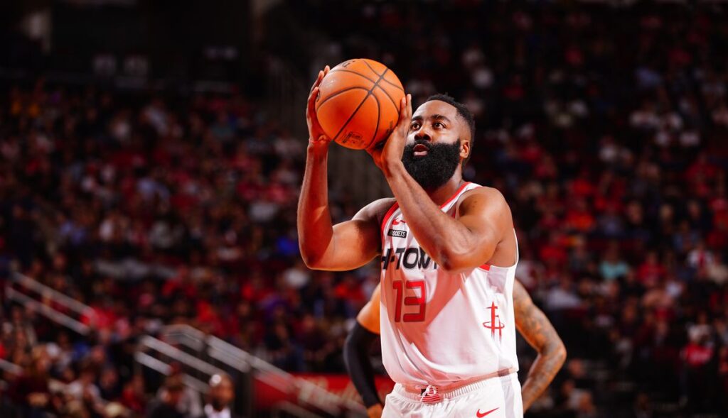 lancer-franc de James Harden