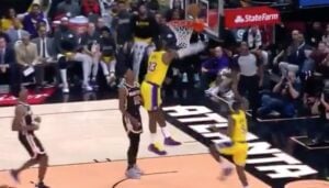 NBA – Quand LeBron essaie de contrer… Rajon Rondo en plein match !