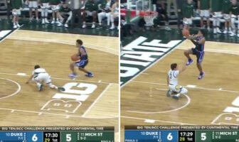 NCAA – Tre Jones de Duke signe l’action humiliante de l’année ! Tre Jones fait le buzz en NCAA avec une action folle pour Duke