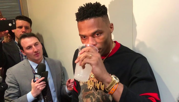 Russell Westbrook envoie balader un journaliste