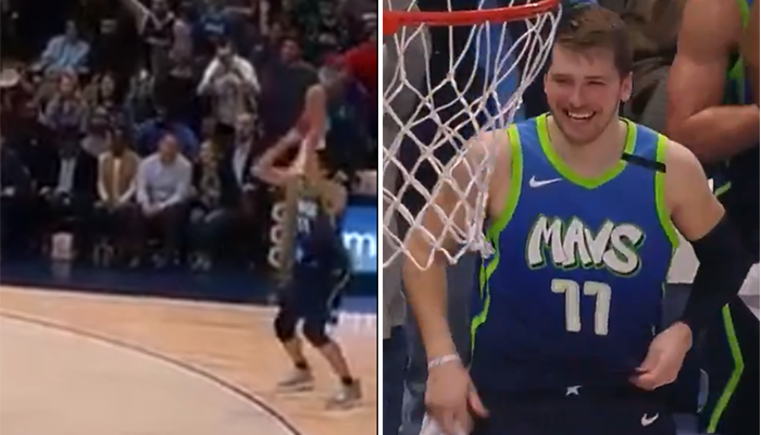 Boban Marjanovic rentre un 3, Luka Doncic et la salle explose