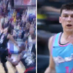 NBA – Tyler Herro tire sur la tête de son défenseur… et le trash-talke sauvagement