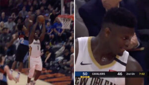 NBA – Un dunk de Zion Williamson contré par Collin Sexton !