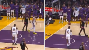 NBA – Quand LeBron fait une passe… avec la tête
