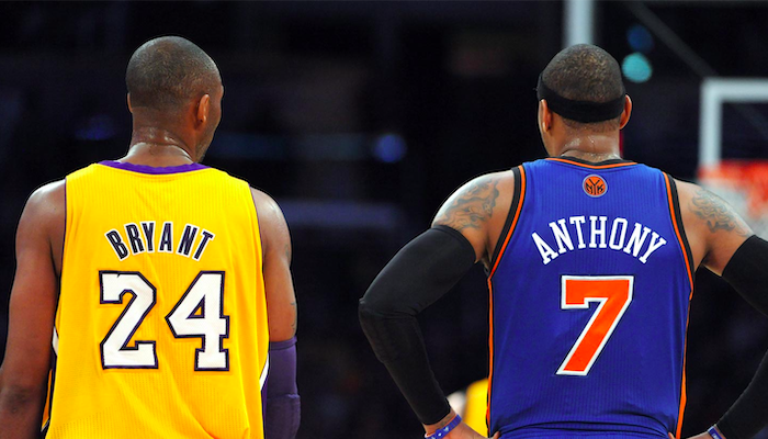 hommage de carmelo anthony à kobe bryant