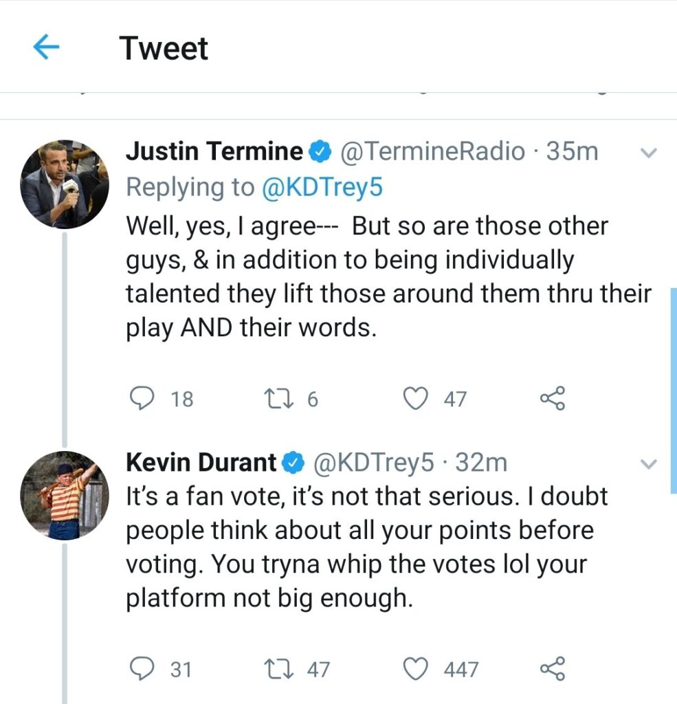Kevin Durant embrouille partie 2